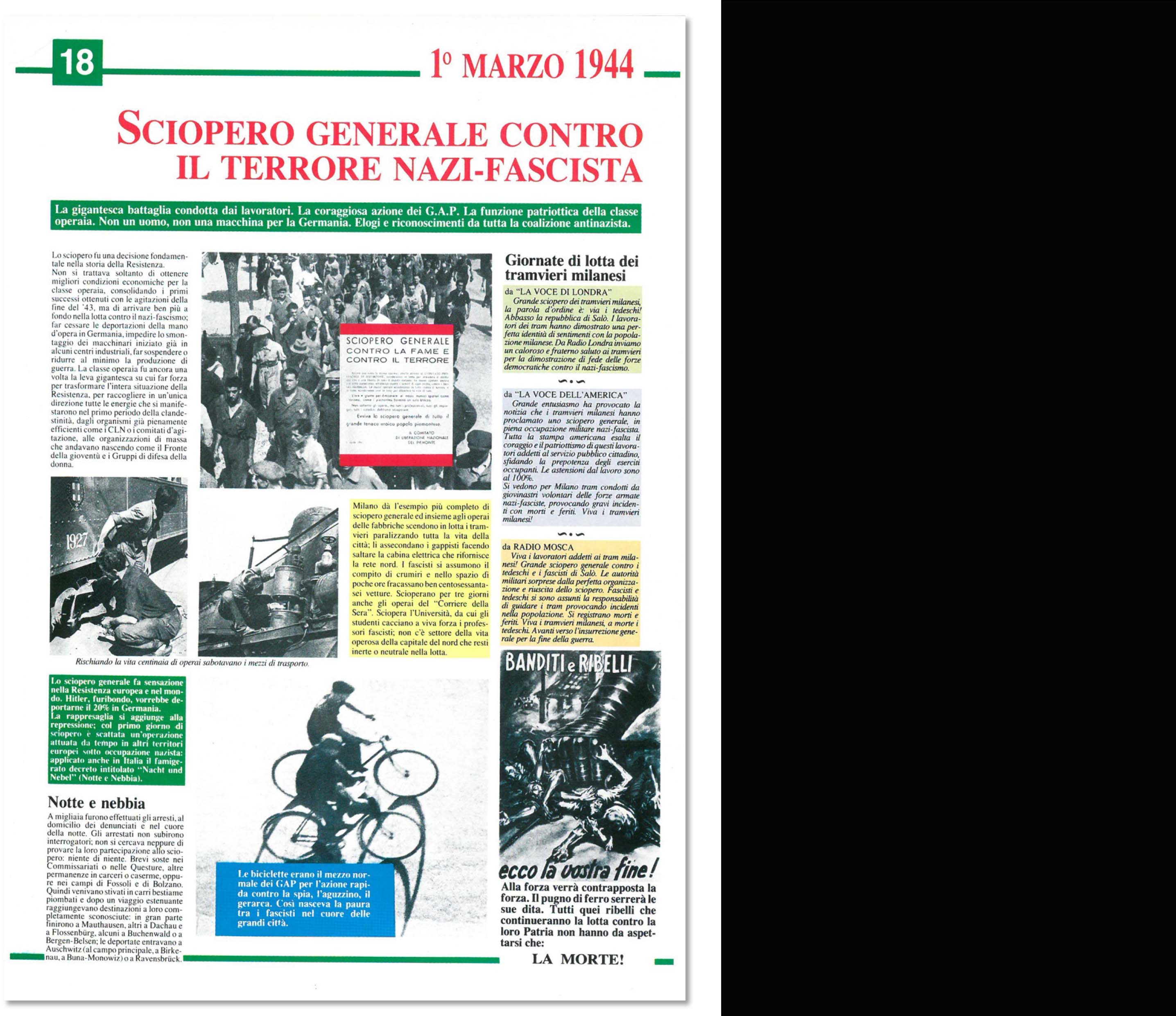 Storia e cronaca della Resistenza in Italia e Europa